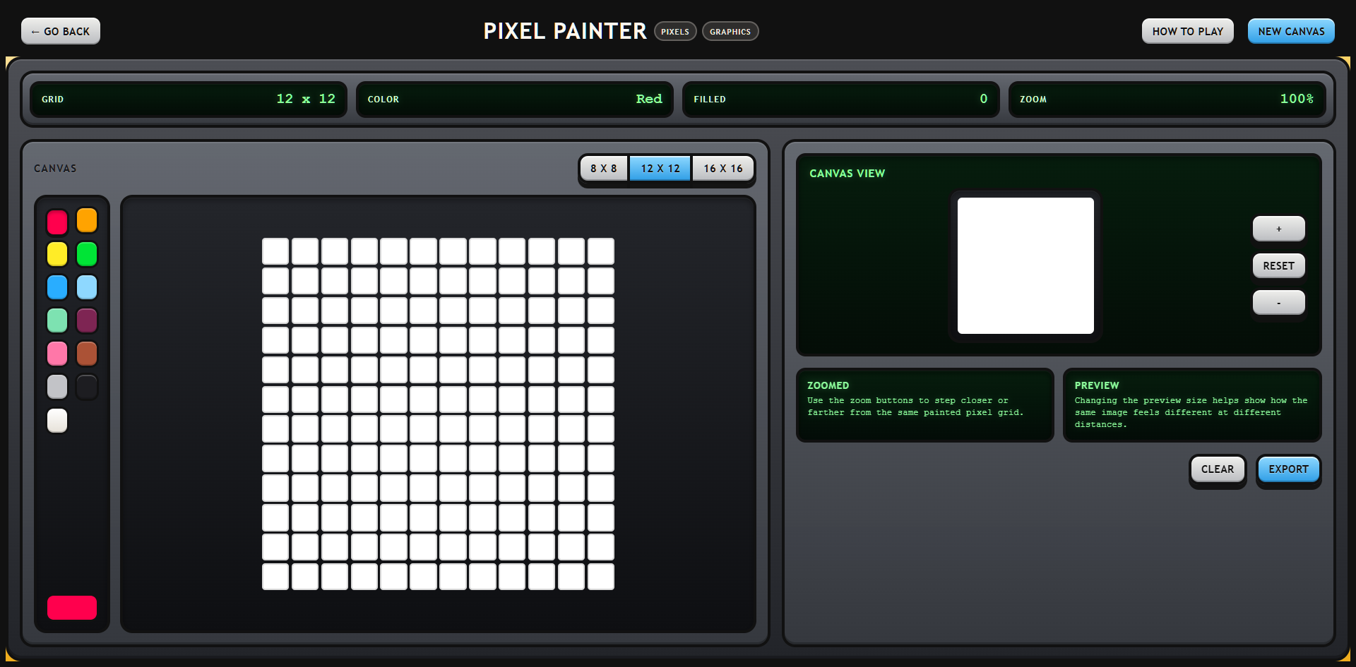 Pixel painting module
